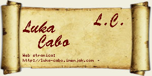 Luka Cabo vizit kartica